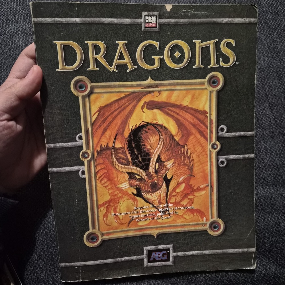 DRAGONS AEG Alderac 2001 Dungeons & Dragons D20 Supplement RPG 2001‎ NOS